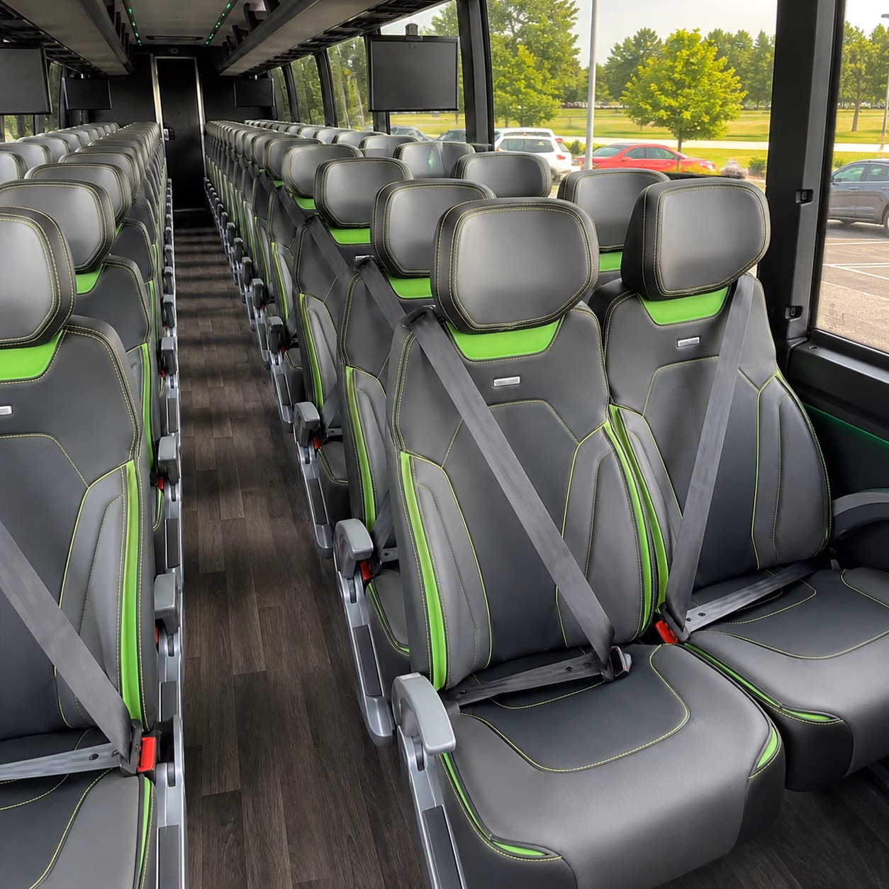 paterson charter bus rental interior