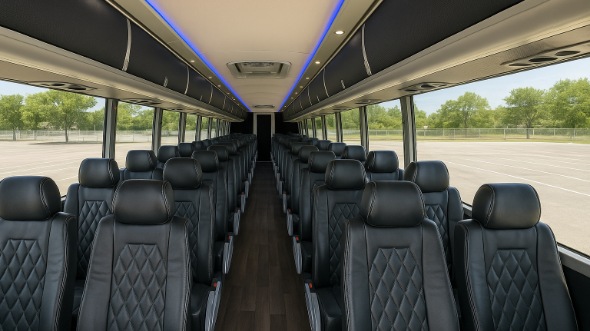 50 passenger charter bus interior paterson