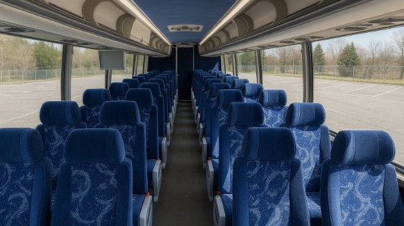 56 passenger charter bus interior paterson