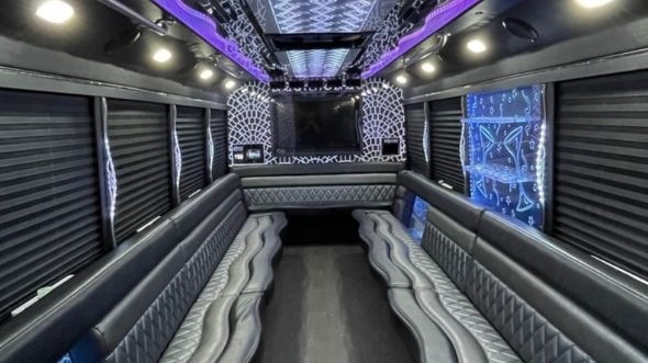 party bus rental interior paterson
