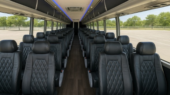 paterson 55 passenger charter bus inside